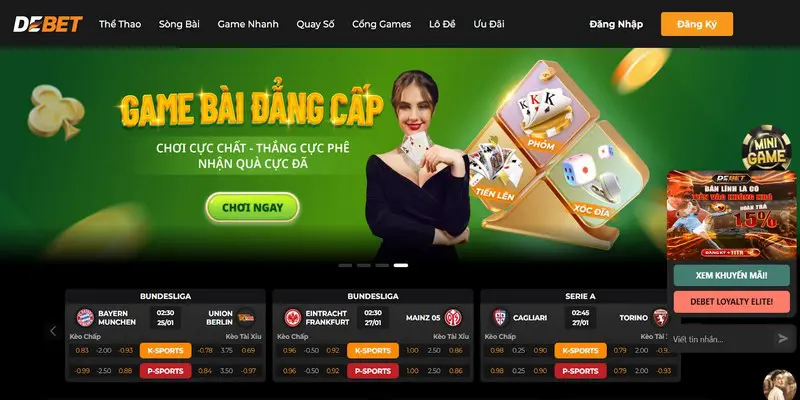 Sảnh chơi Casino Debet cung cấp một loạt các tựa game độc đáo và phổ biến Sảnh chơi Casino Debet cung cấp một loạt các tựa game độc đáo và phổ biến